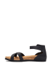 Comfortfusse Leren sandalen zwart