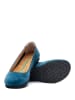 Comfortfusse Leder-Ballerinas in Dunkelblau