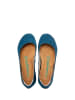 Comfortfusse Leder-Ballerinas in Dunkelblau