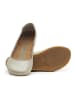 Comfortfusse Leder-Ballerinas in Beige