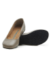 Comfortfusse Leren ballerina's grijs