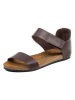 Comfortfusse Leder-Sandalen in Braun