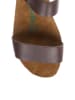Comfortfusse Leder-Sandalen in Braun