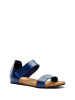 Comfortfusse Leder-Sandalen in Dunkelblau
