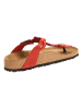 Comfortfusse Leren teenslippers rood