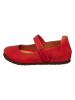 Comfortfusse Leder-Ballerinas in Rot
