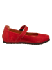 Comfortfusse Leder-Ballerinas in Rot