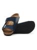 Comfortfusse Leren slippers donkerblauw