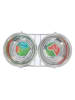 Edco Duo-Futter-/Wassernapf in Silber - 2x 550 ml