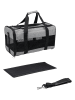 Edco Torba transportowa w kolorze szaro-czarnym dla zwierząt - 45 x 27 x 25 cm