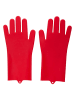 Edco 2-delige set: dierenverzorgingshandschoenen rood - (L)32,6 x (B)15,5 cm
