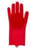 Edco 2-delige set: dierenverzorgingshandschoenen rood - (L)32,6 x (B)15,5 cm