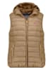 Geographical Norway Doorgestikte bodywarmer "Vatikolor" lichtbruin