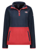 Geographical Norway Fleece trui "Touki" donkerblauw/bordeaux