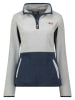 Geographical Norway Fleece trui "Touki" lichtgrijs/donkerblauw