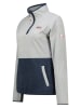 Geographical Norway Fleece trui "Touki" lichtgrijs/donkerblauw