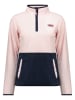 Geographical Norway Fleece trui "Touki" rosé/donkerblauw