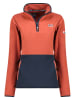 Geographical Norway Fleece trui "Touki" roestrood/donkerblauw
