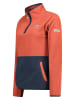 Geographical Norway Fleece trui "Touki" roestrood/donkerblauw