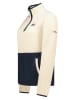 Geographical Norway Fleece trui "Touki" crème/donkerblauw