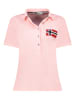 Geographical Norway Koszulka polo w kolorze jasnoróżowym