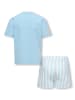KIDS ONLY Pyjama "Rila" in Hellblau/ Weiß