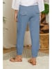 Lin Passion Linnen broek blauw