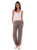 Lin Passion Leinen-Hose in Taupe