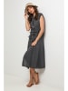 Lin Passion Lniana sukienka w kolorze antracytowym