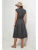 Lin Passion Lniana sukienka w kolorze antracytowym