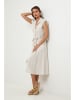 Lin Passion Lniana sukienka w kolorze kremowym