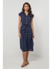 Lin Passion Leinen-Kleid in Dunkelblau