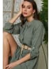 Lin Passion Leinen-Kleid in Khaki