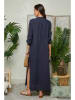 Lin Passion Linnen jurk donkerblauw
