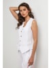 Lin Passion Lniana kamizelka w kolorze białym