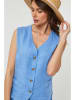 Lin Passion Leinen-Weste in Hellblau