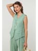 Lin Passion Linnen gilet groen