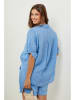 Lin Passion Leinen-Bluse in Hellblau