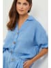 Lin Passion Leinen-Bluse in Hellblau