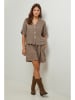 Lin Passion Leinen-Bluse in Taupe