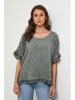 Lin Passion Bluse in Khaki