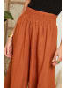Lin Passion Lniane spodnie w kolorze pomarańczowym