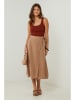 Lin Passion Lniana spódnica w kolorze jasnobrązowym