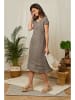Lin Passion Leinen-Kleid in Taupe