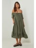 Lin Passion Leinen-Kleid in Grün