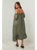 Lin Passion Lniana sukienka w kolorze zielonym
