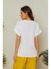 Lin Passion Leinen-Bluse in Weiß