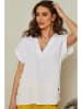 Lin Passion Leinen-Bluse in Weiß