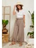 Lin Passion Leinen-Hose in Taupe