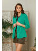 Lin Passion Linnen blazer groen